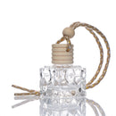 1Pc Car 10ml square hanging empty glass perfume bottles pendant car ornamJ,a