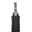 New Black ParaCord Rope Outdoor Survival Bracelet Camping Steel Shackle Buc