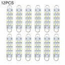 10 x USA Xenon White Rigid Loop Light 12 SMD LED Dome Trunk Cargo lights 44mm