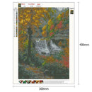 5D DIY Full Drill Diamond Painting Forest River View Cross Stitch Embroider