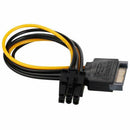 SATA 15 pin to 6 Pin Power Cable 3-Pack 15 pin SATA to 6 pin pci Express po Q2W5