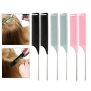 6 Pieces Weave Highlight Comb Foiling Hair Salon Dye Combs Tool Multicolor