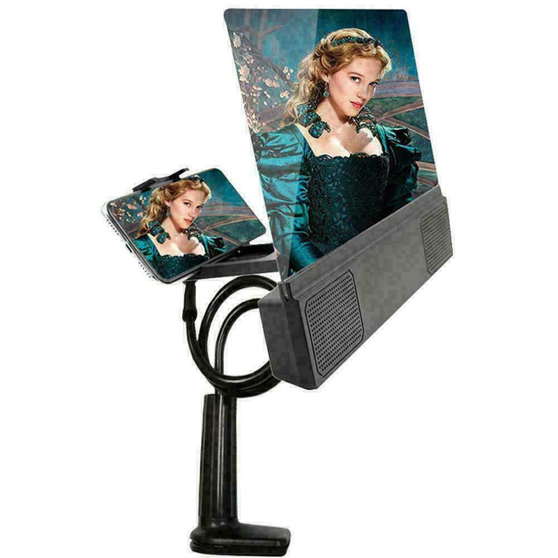 Cell Phone Screen Magnifier Video HD Magnifier Bracket Enlarge With Speaker N8B5