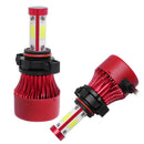 4 Sides LED Cool White Headlights COB Chips Bulbs Lamps Conversion Kits 6500K