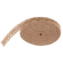 11yd 15mm Width Natural Burlap Lace Ribbon for Crafts Straw Hat Sewing Weaving