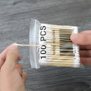 100pcs Double Head Disposable Cotton Stick Makeup Cotton Swab First Aid Kit