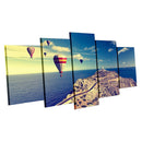 5 Panel  Home Wall Art Scenic Picture Paint Printed on Canvas Balloon