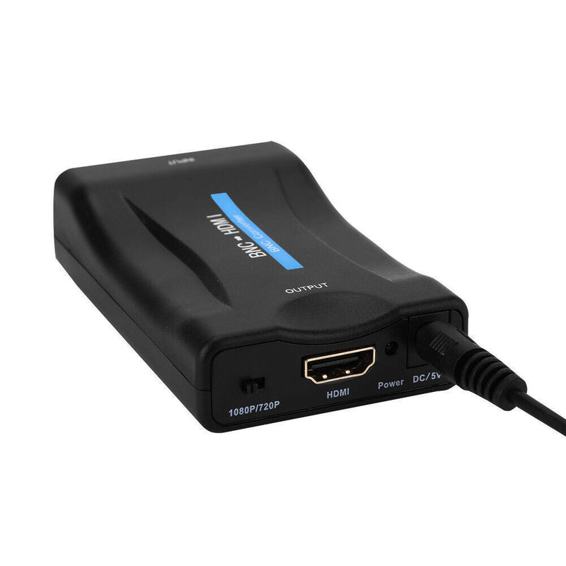 Black Converter BNC To HDMI Conector TV Signal With USB Cable HD 1080P/720P