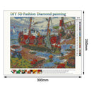5D DIY Full Drill Diamond Painting Cross Stitch Embroidery Kits (Seaside)