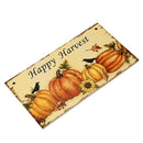 Happy Harvest Sign Hanging Plaque Thanksgiving Party Door Hanger Wall Decor P3D6