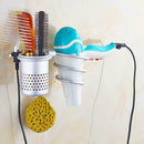 Aluminum Hair Dryer Storage Organizer Rack Holder Bathroom Drier Hanger Set