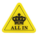 Texas Hold'em Card Poker Games ALL IN Chip Button for Casino Tournament Prop