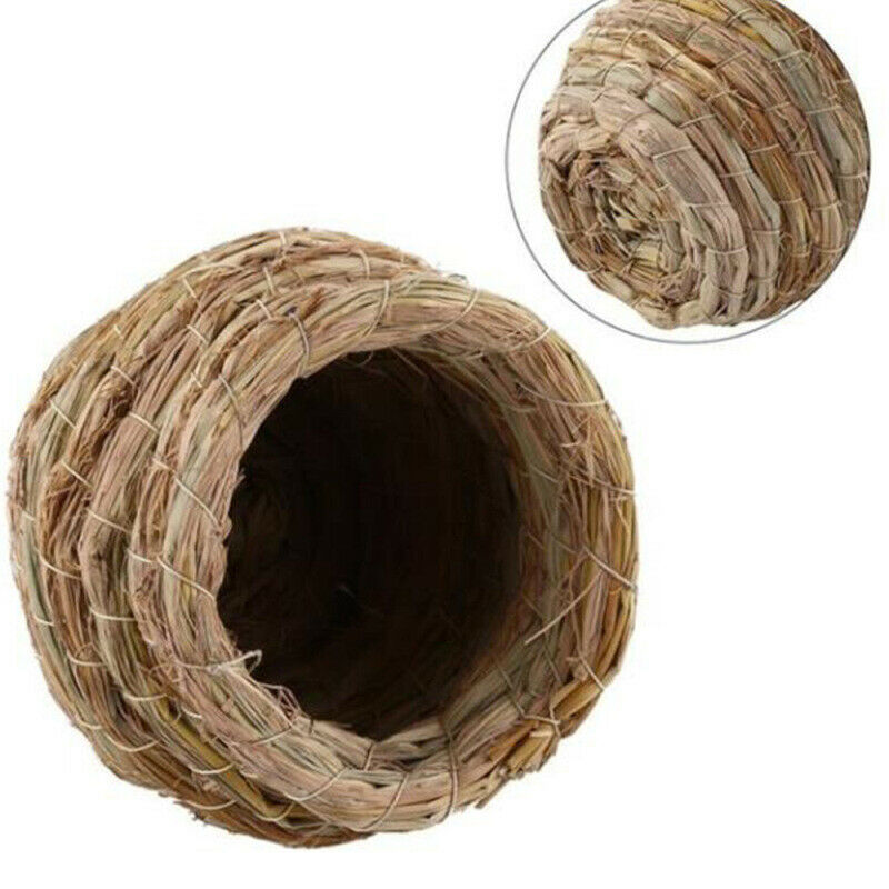 Grass Nest House Snooze Bed Cabin Cave For Guinea Pig Chinchilla Hamst EHG HOC