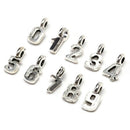 10Pcs/Set Alloy Mix Arabic Numerals Charms Pendant Jewelry DIY Making CraftsBX