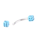 20x  Dice Navel Rings Lip Tongue Belly Eyebrow Body Piercing Jewelry