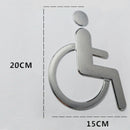 Wheelchair Disability Sign Handicap for Public Toilet Signs WC Wall Decals