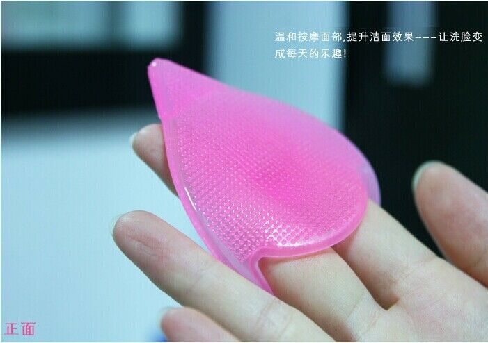 Facial Skin Care Cleansing Silicone Gel Soft Pad Face Blackhead Remover Brush TO