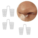 4pcs Transparent Anti Snoring Device Snore Apnea Nose Clip Stop Snoring