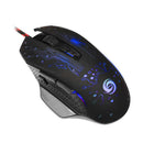 1X(K1029 3200Dpi 8 Button Led Optical Gaming Mouse For Pc Laptop Black Game