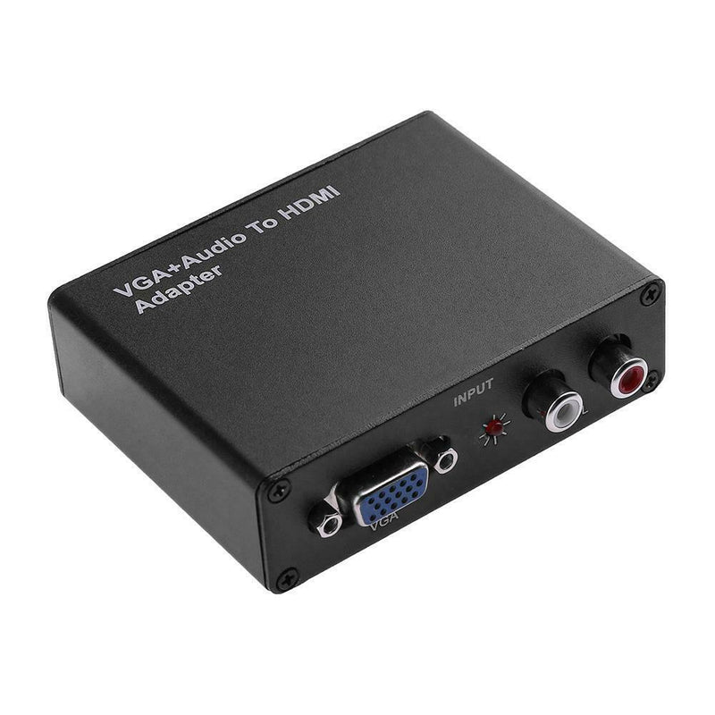 VGA to HDMI Converter Adapter 1080P Video Output with R/L Audio Port for PC