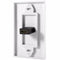 1/2 Port HDMI 2.0 Wall Face Plate Panel Cover Coupler Outlet Extender, White