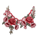 Embroidered floral lace neckline neck collar trim apparel fabric lace arts ME