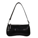 Women Totes Bags Alligator PU Elegant Shopping Shoulder Handbag (Black)