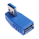 4PC USB A Male to Female Extension Cable 90 Degree Right Angle Adapter Plug