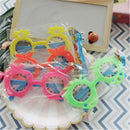 2pcs Kids Fruit Pineapple Eye Glasses Kids Hawaii Beach Party Supplies Decor 3C