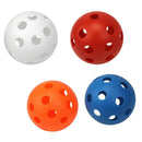 4 Pieces High Visibility Golf Balls with Holes for Indoor / Outdoor Swing
