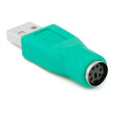 Green PS2 Female to USB Male Port Mouse Adapter Converter Connector for Keyboard