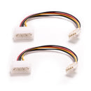 2x 4Pin IDE ATA Power Supply to Floppy Drives Adapter Cabl JR