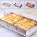 1Pcs Flexible Stainless Steel Rectangle Cake Ring Baking tool Mould Newest Use