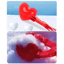 Heart-shaped Snowball Clip Funny Snowball Mold Kids Outdoor Toys (34x8cm)