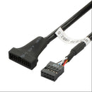 6x USB 3.0 20-pin To USB 2.0 Motherboard 9pin Internal Cable Adapter Connector