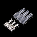 100x 2.8mm Crimp Terminal Female Spade Connector 22-16AWG w/ Insulating Sleeve3C