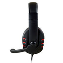 3.5mm Wired Gaming Headset Headphones with Mic for PS4 Xbox One PC (Red) A