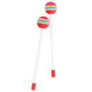 2Pcs Hand Drum Sticks Mallets Rods Lollipop Drumsticks for Kids Baby Toddlers