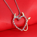 Fashion Devil Necklace Heart Pendant Necklace Jewelry for Women
