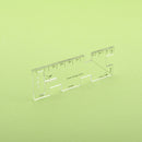 Acrylic Patchwork Thickness Ruler Measuring Gauge Clothes Measuring Tool A