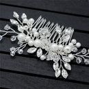 Crystal Pearls Women Hair Jewelry Wedding Hair Comb Bridal Headpieces Fashion  Z