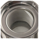 Modern Stylish Stainless Steel + Glass Teapot With Loose Tea Leaf Infuser S O6E9