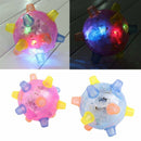 LED Jumping Joggle Sound Sensitive Vibrating Powered Ball Game Kids Flashin Q9L2