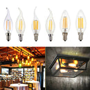 LED Filament Candle Light Bulb For Chandelier Ceiling Light A-Warm White 2W