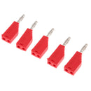 5Pieces 4mm Banana Plug For Test Probes Instrument Meter Connector Red