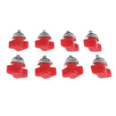 8pcs Hard Top Quick Removal Screw Fastener Kit for Jeep Wrangler 95-16 Red