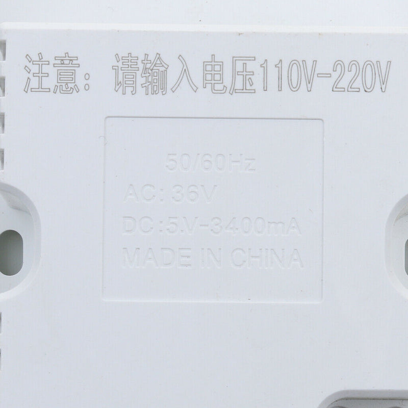 6 USB Port 3.4A Wall Electrical Socket Wall Charger Outlet Power Adapter