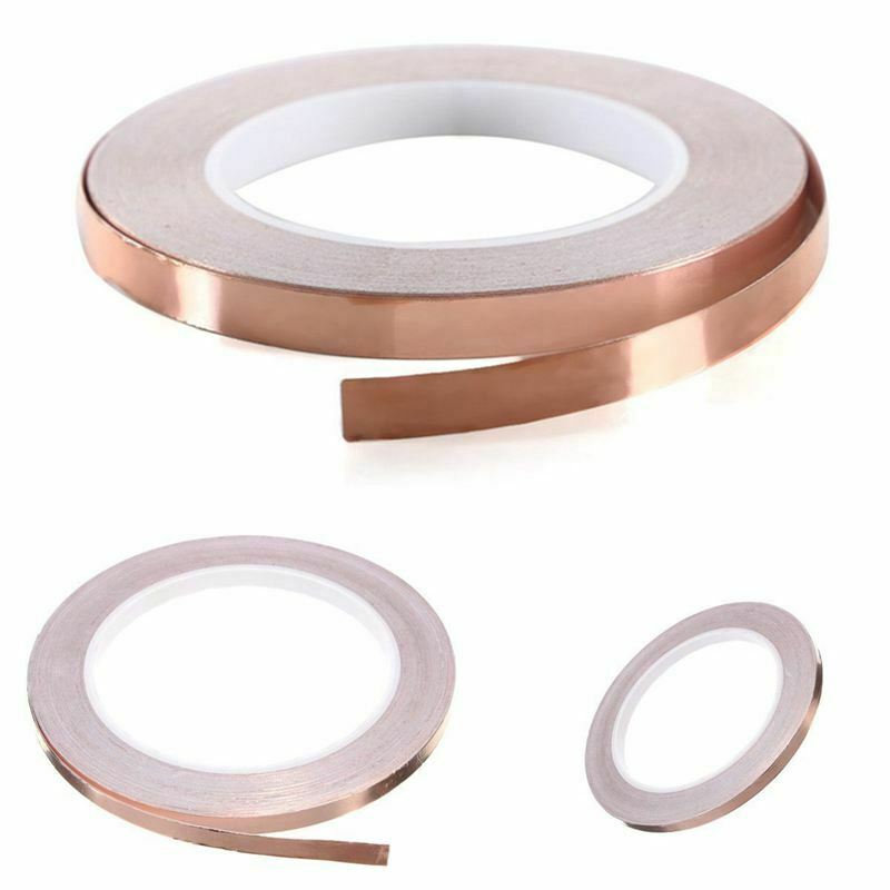 6mmx20 m Roll Copper Sheet Self-Adhesive Tape Copper Tape Copper Foil