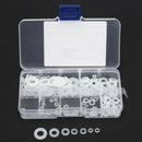 250Pcs White Nylon Washer Flat Washer Assortment Kit M2 M2.5 M3 M4 M5 M6 M8