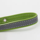 Reflective Personalized Safety Dog Collars for Dogs Puppy Adjustable Green-S